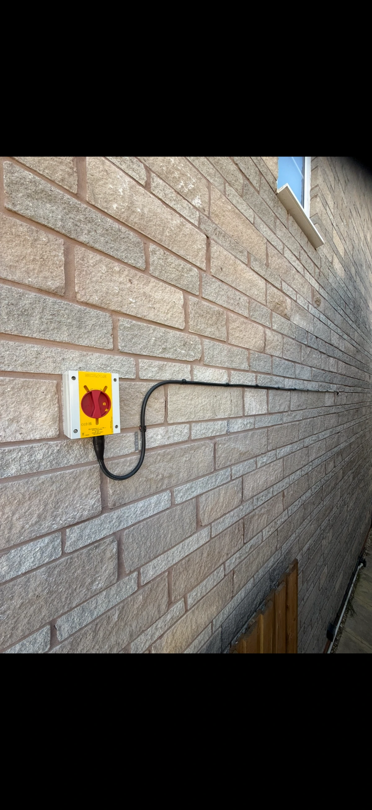Dedicated electrical supply for a new air-conditioning system.